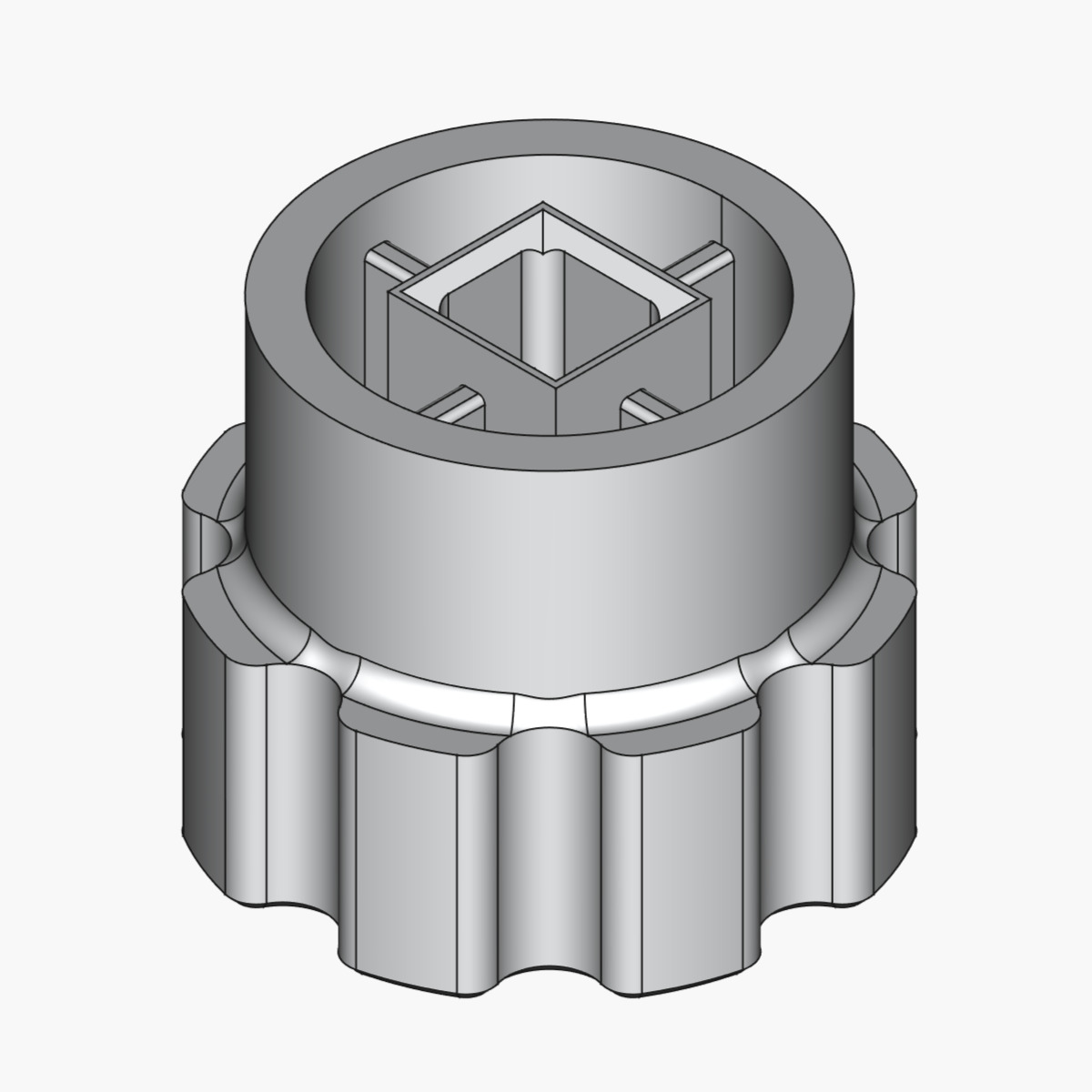 Enlarged knob